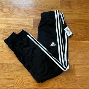 Adidas Boys youth iconic three stripe joggers